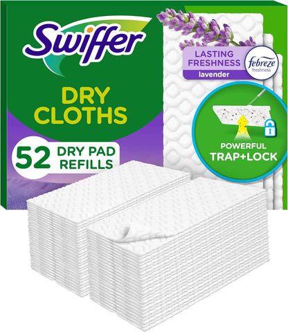 52-count dry sweeping cloth refill pack (with pack of 4 bulk option)
