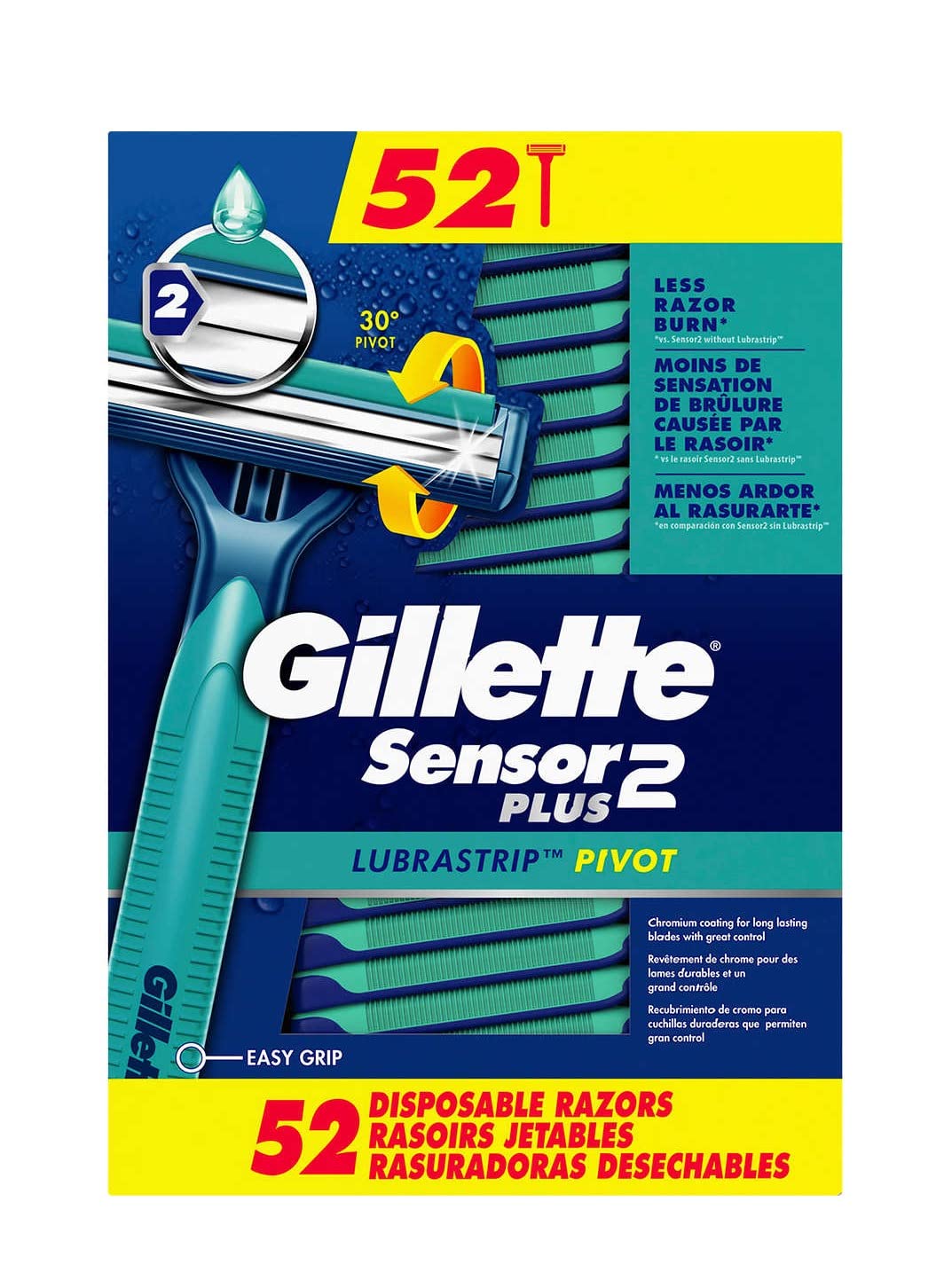 52-razor bulk pack for long-term supply