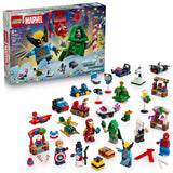 LEGO Marvel Spider-Man Wolverine Iron Man Advent Calendar 76340 Wrapped Gift Idea for Family Friends and Aunts, 317 Pieces