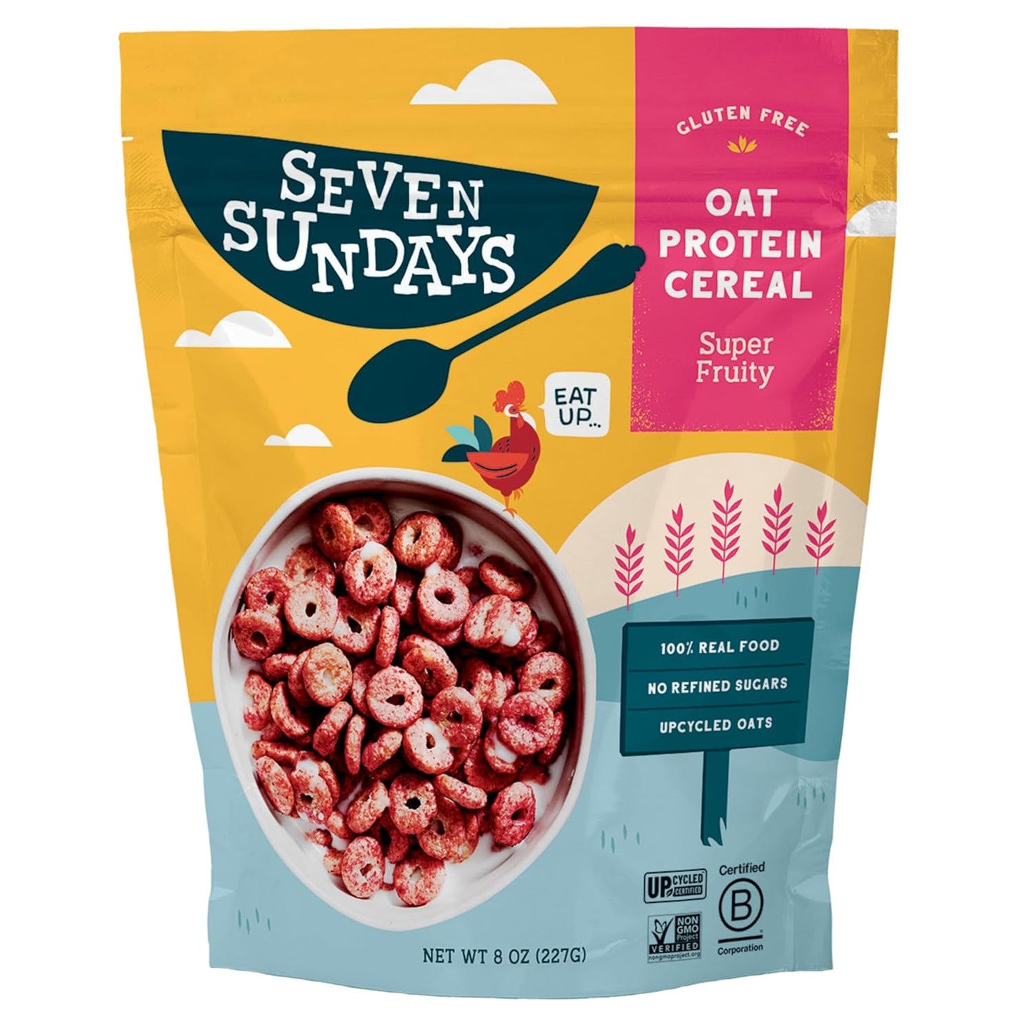 5g of plant-based protein per serving from upcycled oat protein