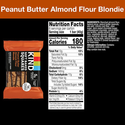 5g protein, 8g sugar, and 13g fat per serving with no sugar alcohols
