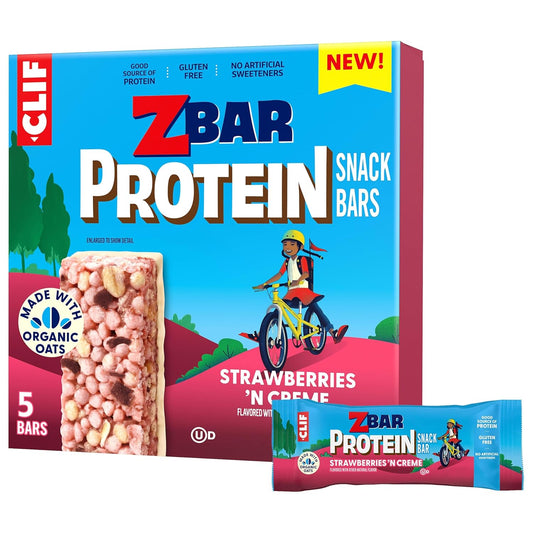 5g protein per crispy snack bar from whey and pea protein