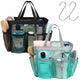 2 Pack, Black & Mint Green - L (Classic Dorm Caddy)