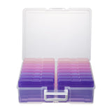 novelinks Photo Storage Boxes with Handle – Translucent Photo Keeper for Den and Display Shelf Aesthetics