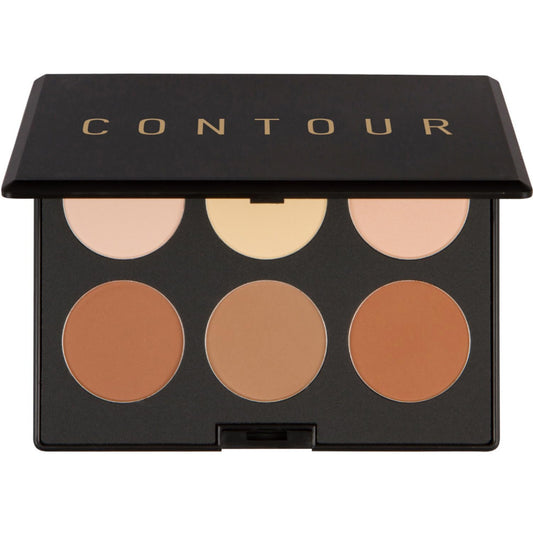 6 blendable powder shades: 3 contouring tones and 3 highlighting tones