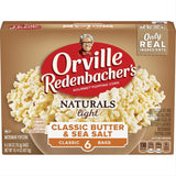 Orville Redenbacher's Naturals Microwave Popcorn – Thoughtful Hostess Gift for Movie Night Hosts, 6-Count Pack