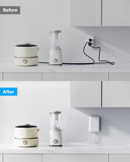 6 grounded ac outlets plus 3 usb ports for charging up to 9 devices at once