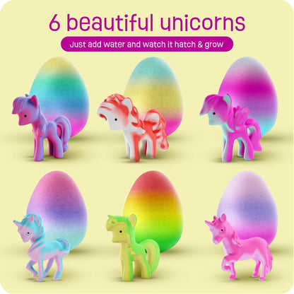 6 included unicorn-themed collector cards bundled with every pack