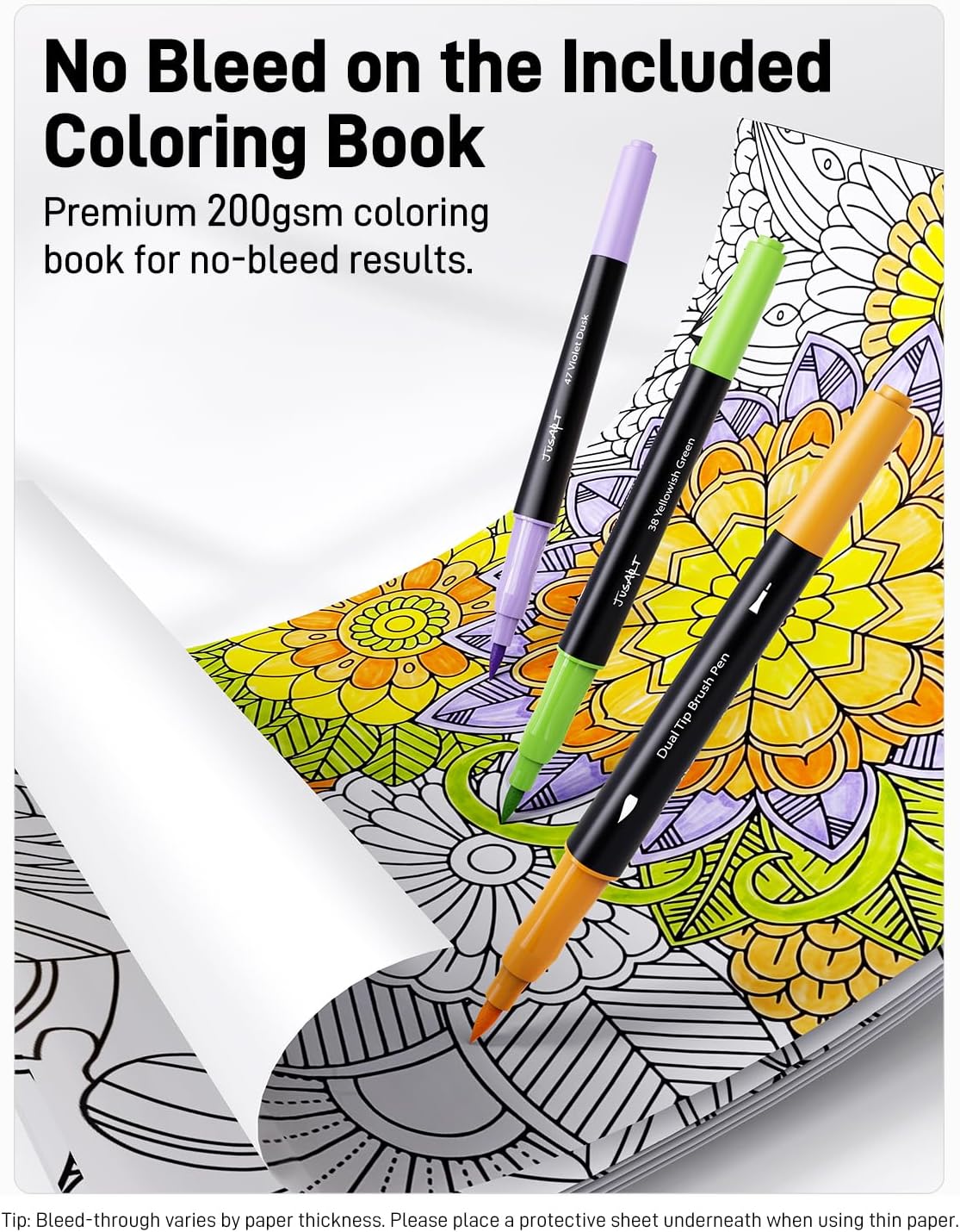6 replaceable nibs included for long-term use