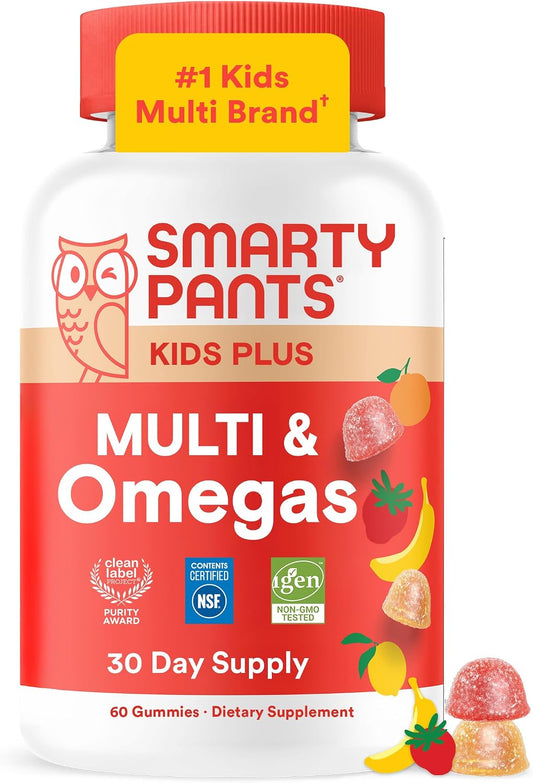 60 gummies per bottle (30-day supply at 2 gummies/day) with optional 40-day (80ct) and toy story 5 (60ct) variants