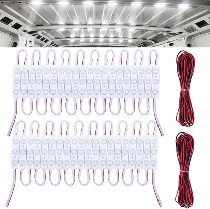60 led (20 modules) and 120 led (40 modules) variant options for different coverage needs