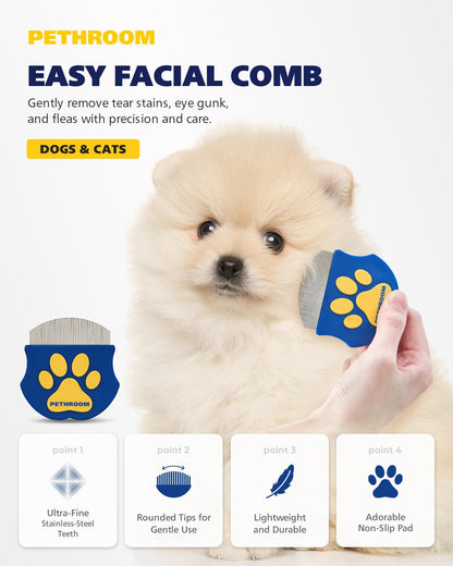 60 ultra-fine rounded teeth for painless precise grooming