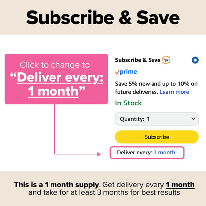 60 unflavored capsules per bottle = 30-day supply at 2 capsules per day