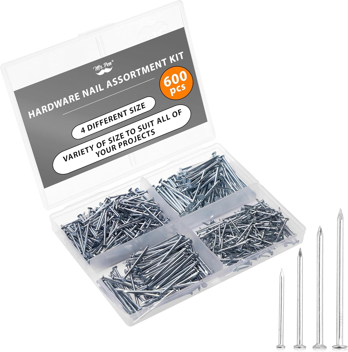 600-piece bulk count with 400-piece compact alternative variant available