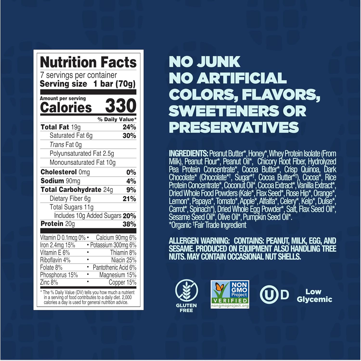 6g total fiber including 3g prebiotic fiber for digestive health