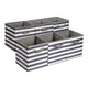 White/ Light Grey Stripe - 13"x13"x13"