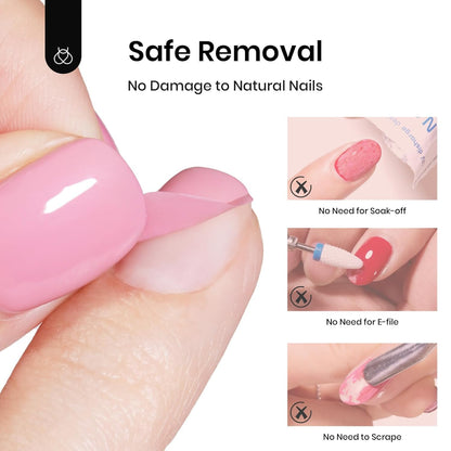7-10 day wear duration with strong gel polish adhesion
