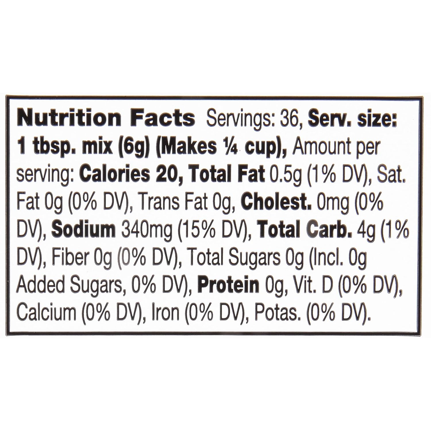 7.62 oz package yielding up to 9 cups of finished gravy
