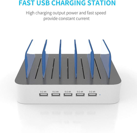 7 included cables: 3 apple lightning, 2 micro-usb, 2 usb-c