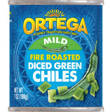 Ortega Diced Green Chiles, Mild, 7 oz — Shelf-Stable Staple for Camping and Tailgating Cooks