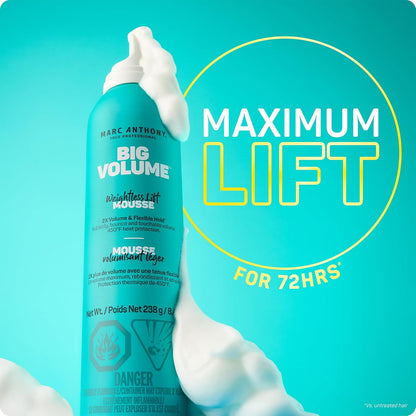 72-hour long-lasting volume, body, and hold