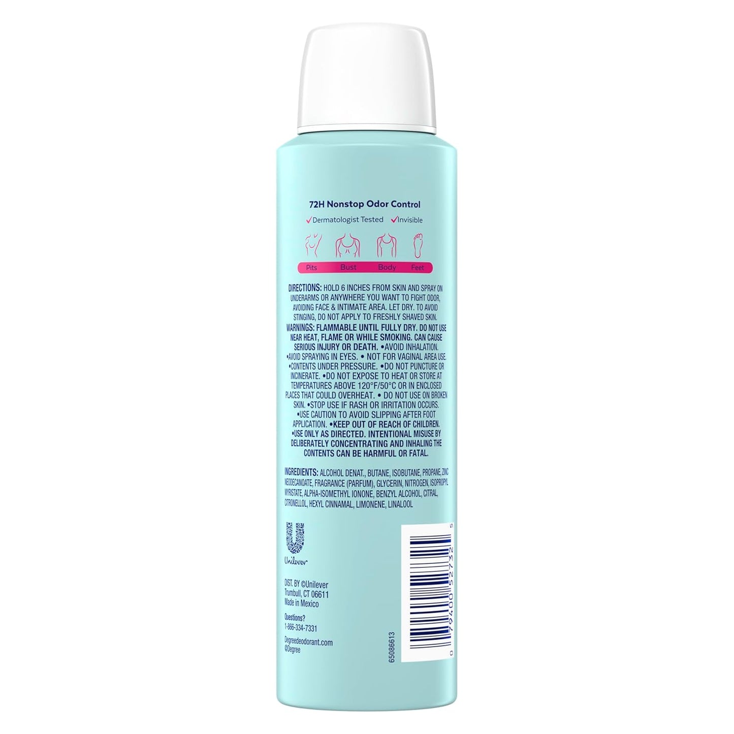 72-hour odor protection