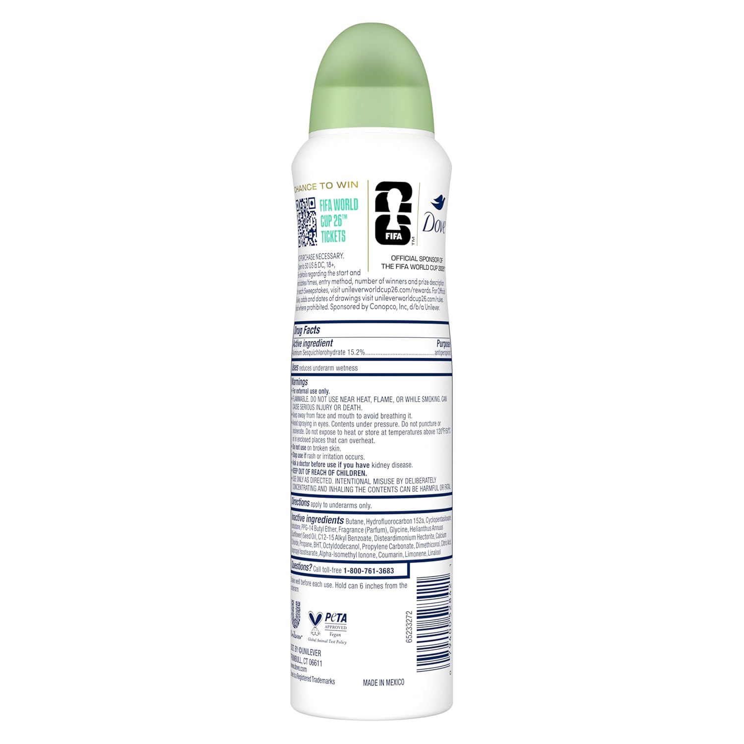 72-hour sweat and odor protection claim