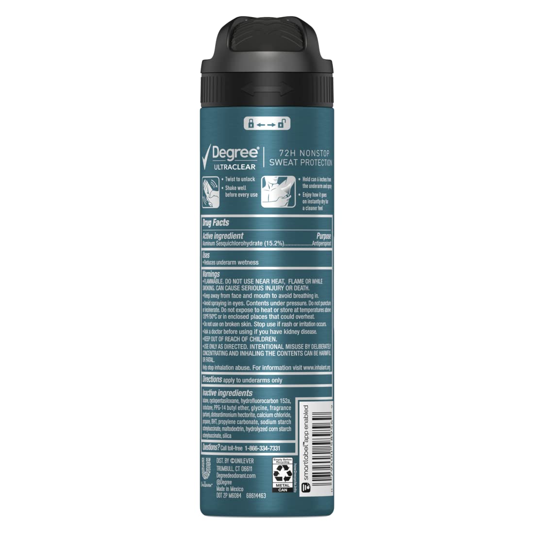 72-hour sweat and odor protection formula