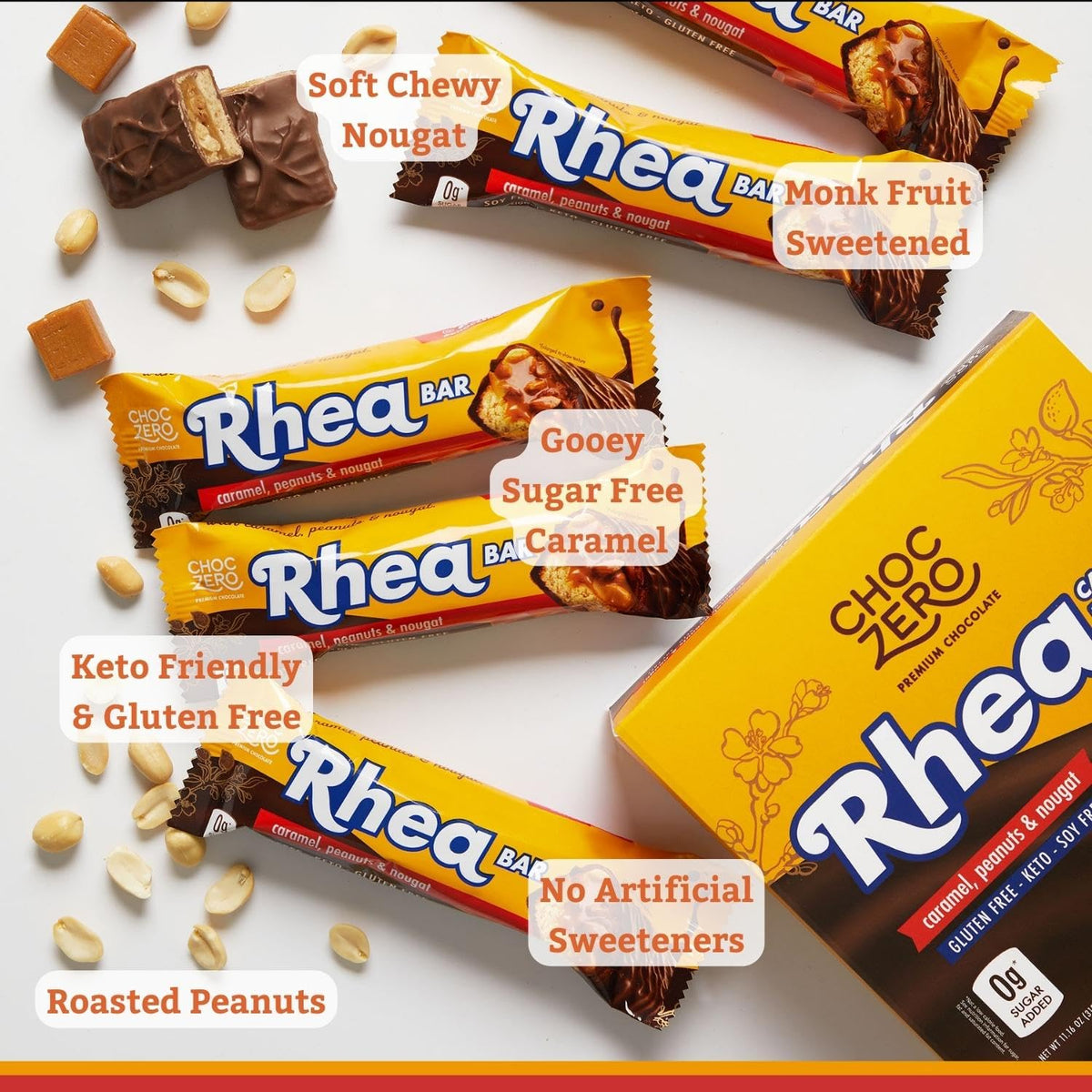7g dietary fiber per mini bar for a high-fiber, low-carb profile