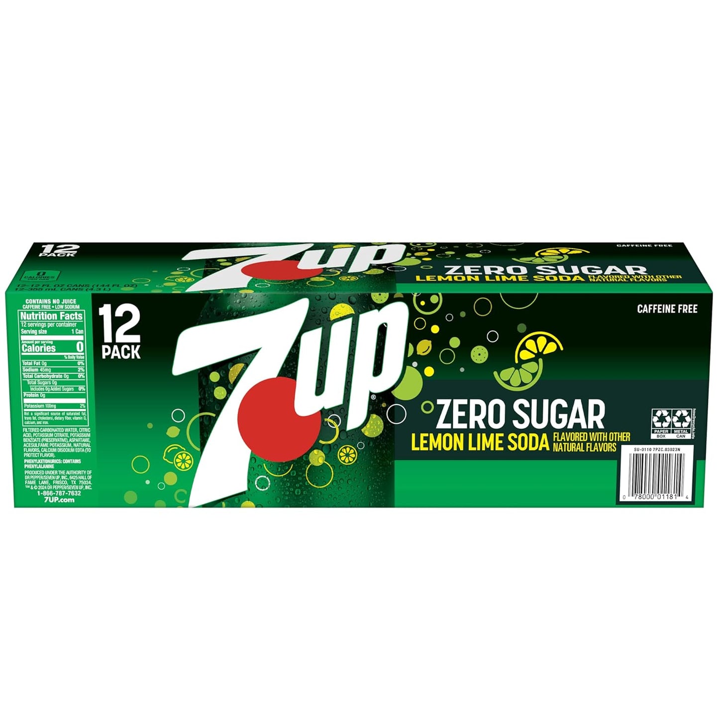7UP Zero Sugar Soda, 12-Pack Cans – Thoughtful Hostess Gift for Housewarming Parties
