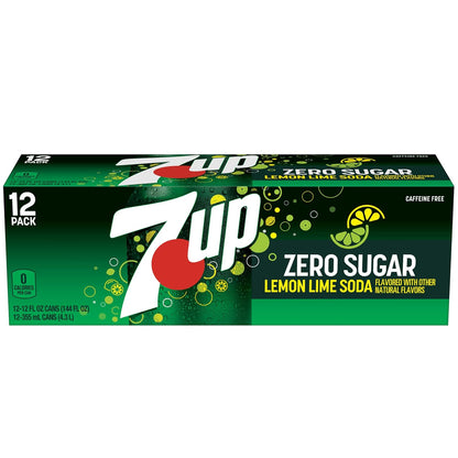 7UP Zero Sugar Soda, 12-Pack Cans – Thoughtful Hostess Gift for Housewarming Parties