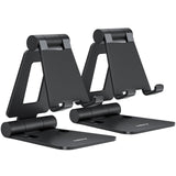 Nulaxy Compact Phone Holder 2-Pack – Streamlined Aluminum Stand for Intentional, Less-Is-More Spaces
