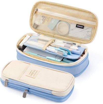8.66 x 4.13 x 2.56 inch capacity storing up to 50 pens or 90 pencils