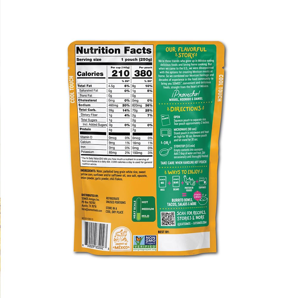 8.8 oz single-serve pouch sized for one meal or shared side