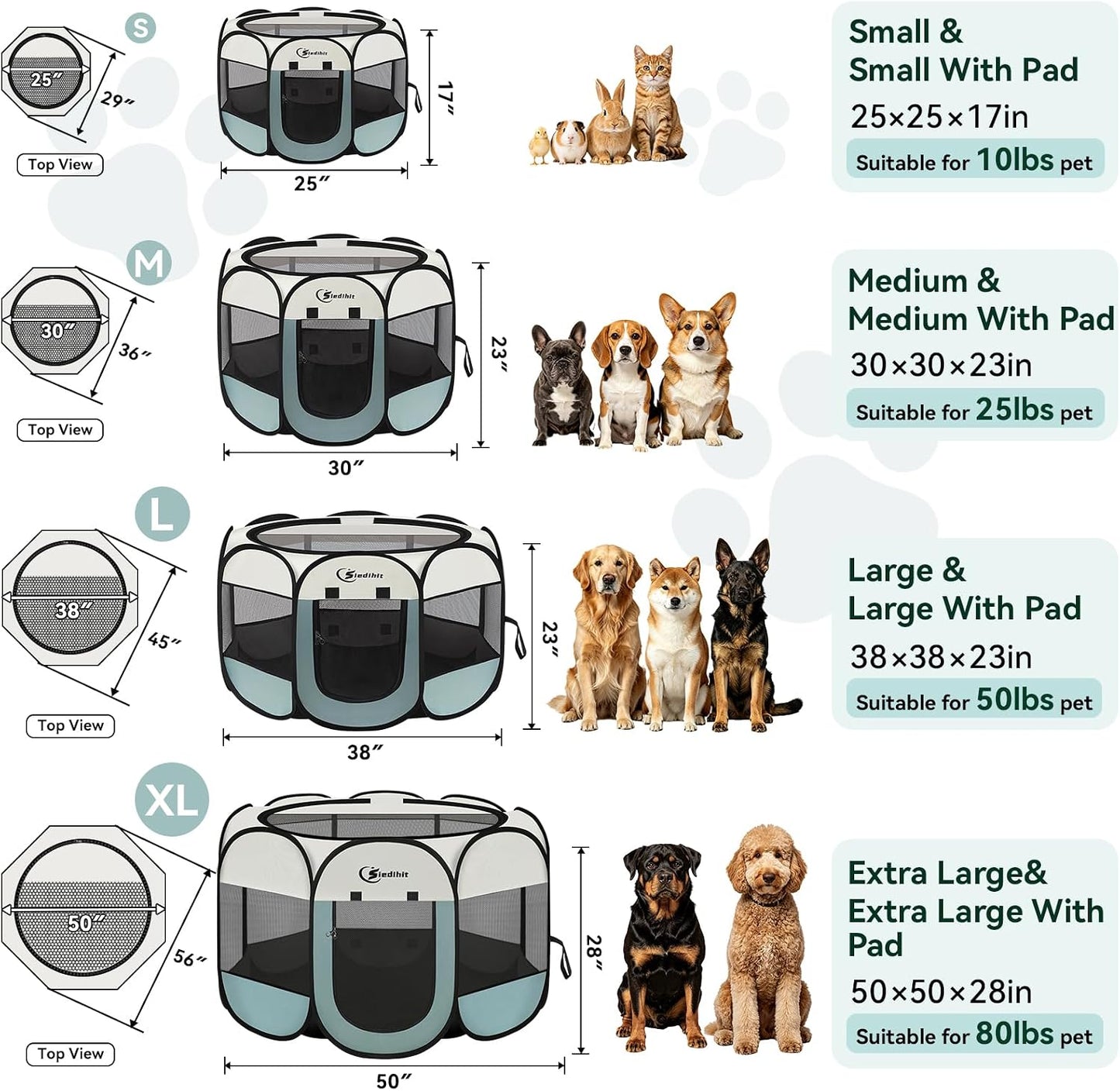 8 breathable mesh side panels plus a half-mesh zippered top for ventilation and visibility