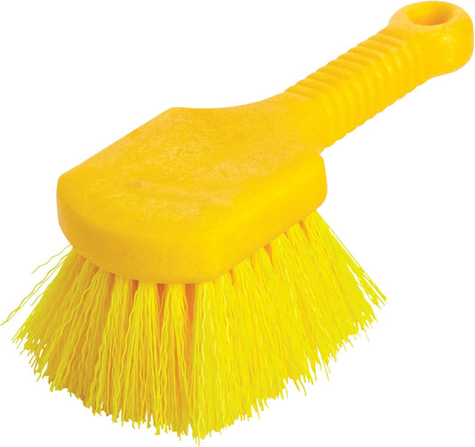 8-inch overall length with 2-inch bristles for compact, controlled scrubbing