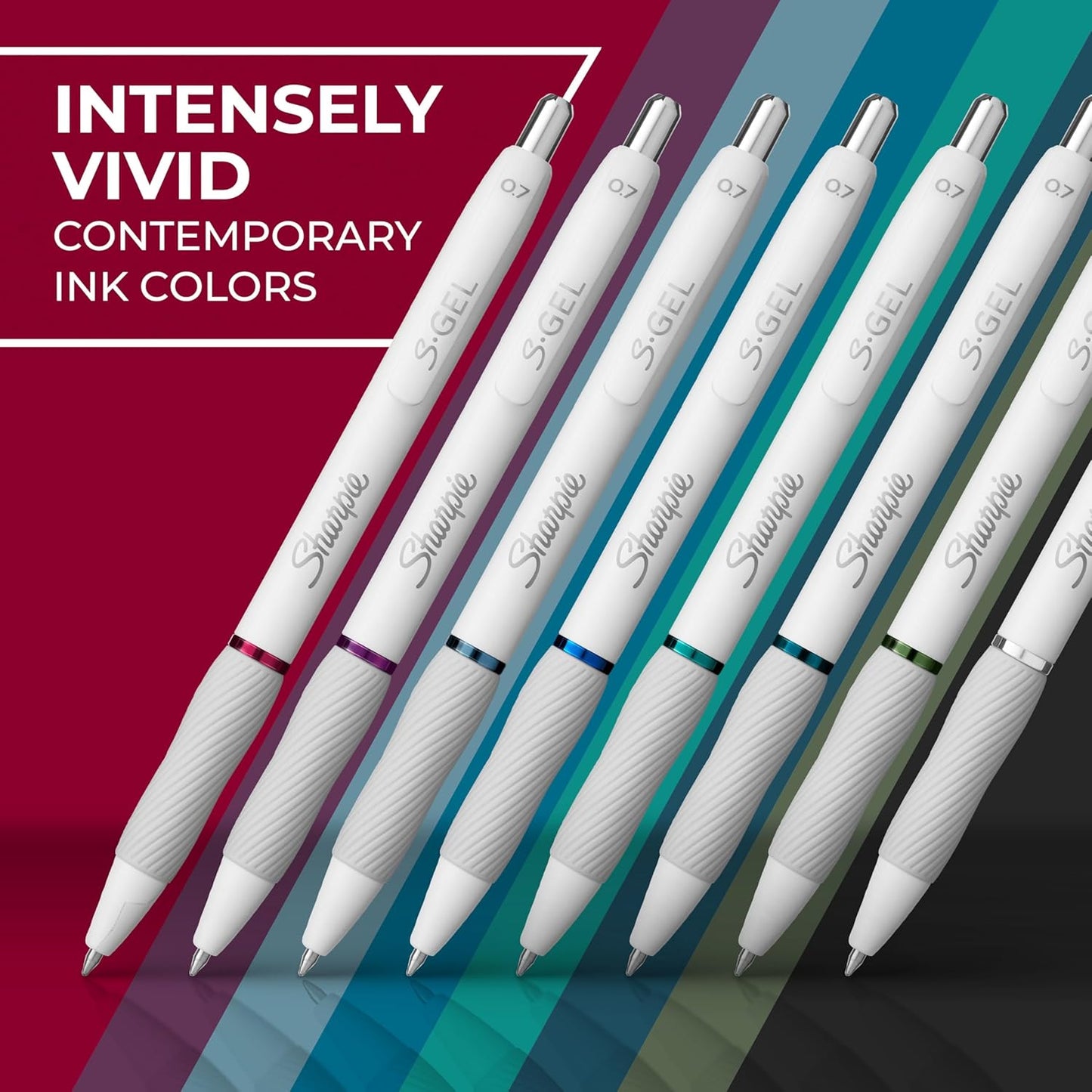 8-pack multicolor ink assortment in bold contemporary colors
