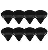 LunaGlow Makeup Puff Triangle Collection – Spa Night Vanity Accessory, Soft Velour Blenders 8 Pack