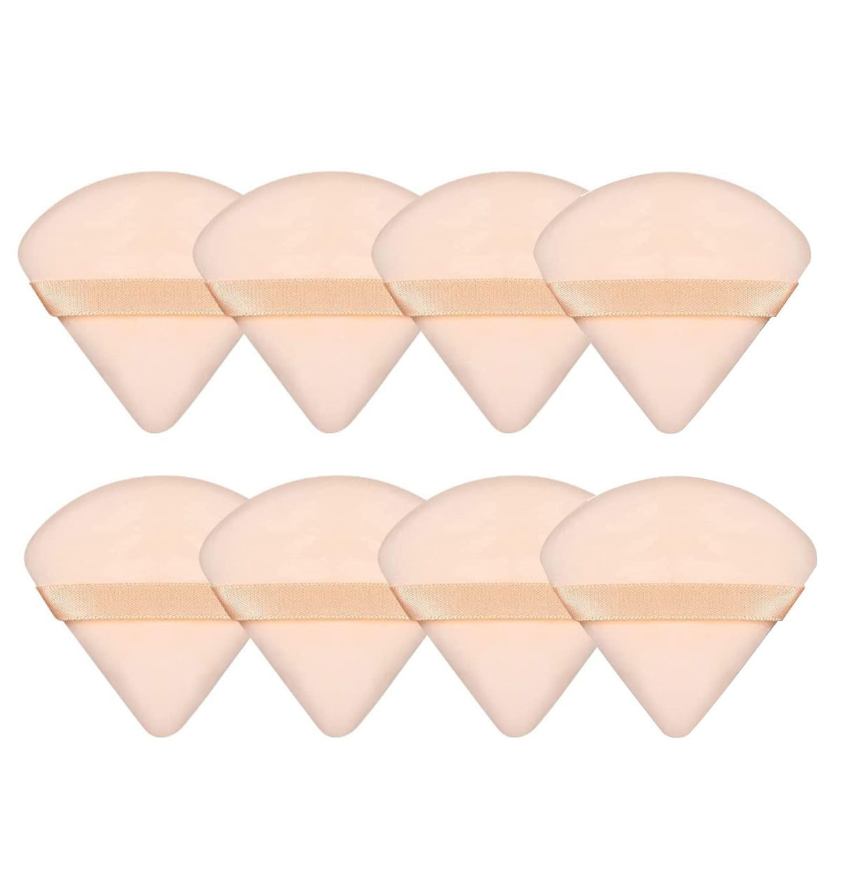 8 Pieces Triangle Powder Puff Face Soft Triangle Makeup Puff Velour Cosmetic Foundation Blender Sponge Beauty Makeup Tools