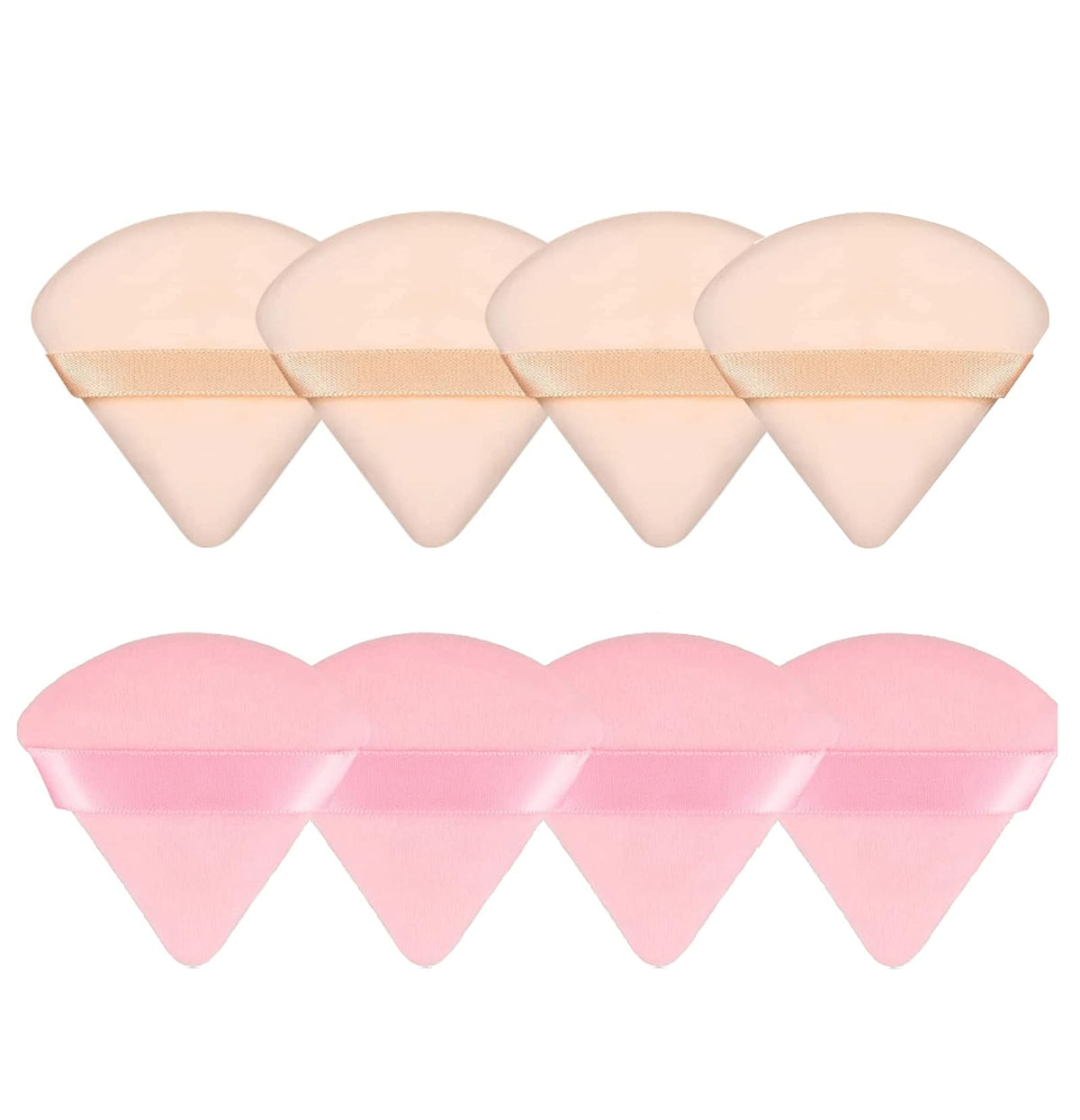 8 Pieces Triangle Powder Puff Face Soft Triangle Makeup Puff Velour Cosmetic Foundation Blender Sponge Beauty Makeup Tools