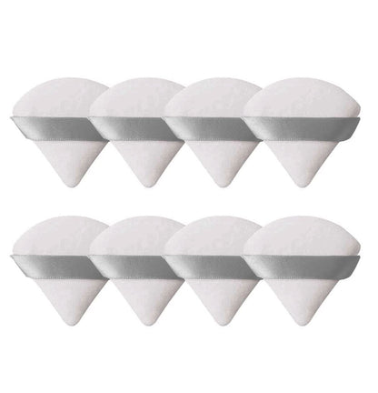 8 Pieces Triangle Powder Puff Face Soft Triangle Makeup Puff Velour Cosmetic Foundation Blender Sponge Beauty Makeup Tools