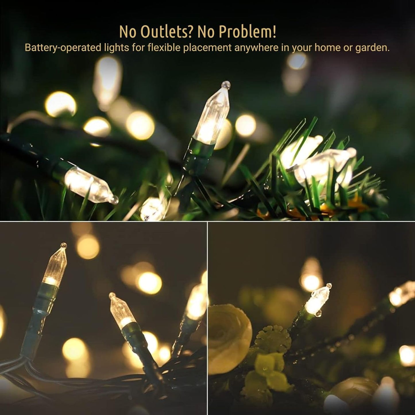 8 selectable lighting modes controlled by a single button