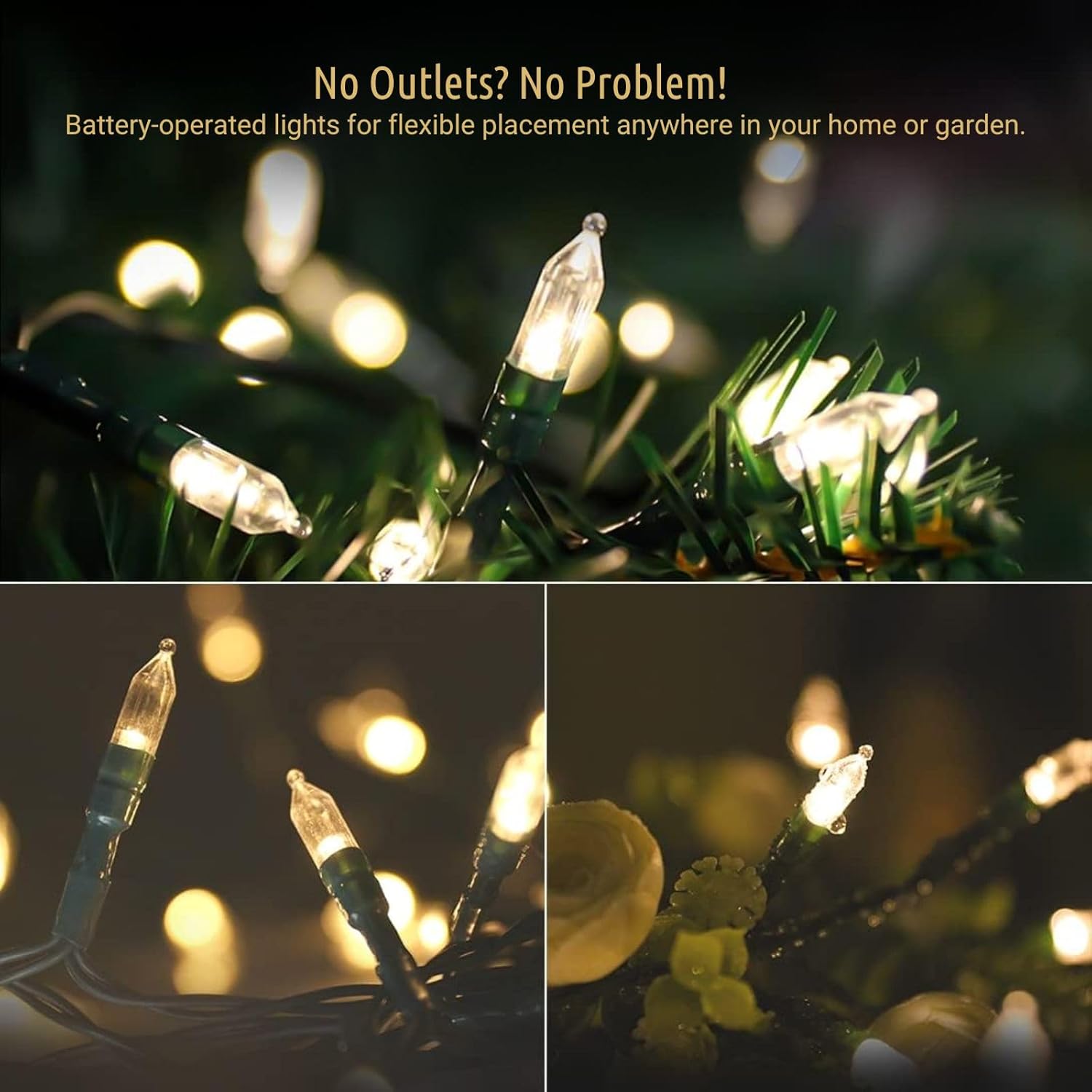 8 selectable lighting modes controlled by a single button