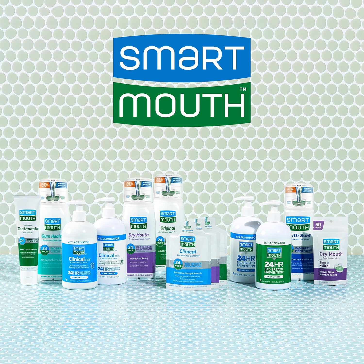 8 size/pack-count variations covering trial sizes up to bulk travel supply