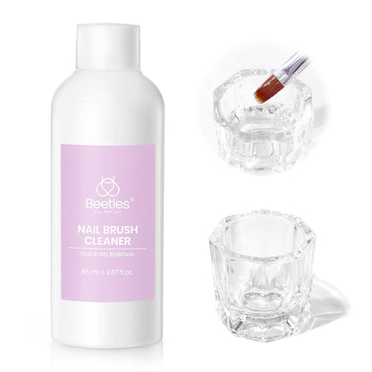85ml / 2.87 fl.oz multi-action brush cleaner and conditioner bottle