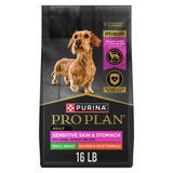 Purina Pro Plan Sensitive Skin and Stomach Small Breed Salmon – Premium Wild-Caught Salmon Recipe for Adult Small Dogs, 4 lb Bag