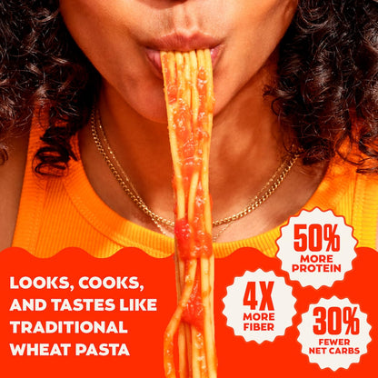 8g fiber per serving (3x more than traditional pasta)