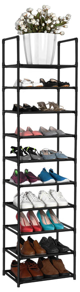 FIDUCIAL HOME Narrow Shoe Tower – Decorative Freestanding Storage That Complements Living Room Style