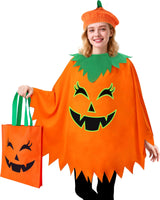 Glowreeves Adult Pumpkin Costume Women – Kid-Friendly Halloween Attire for Parents Walking Children Door to Door