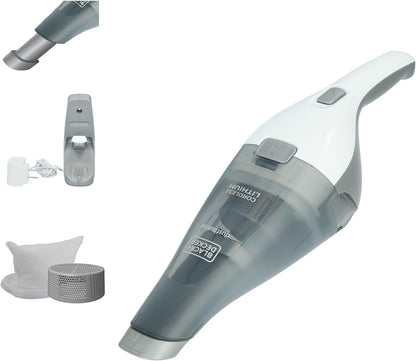 8v lithium-ion rechargeable battery with 9-minute runtime and wall-mount charging dock